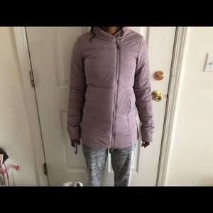 Purple north face coat